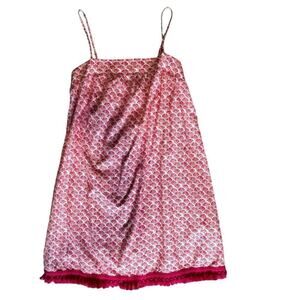 Vineyard Vines Pink and White Midi Dress